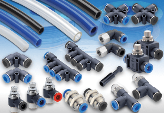 Fittings and connectors for pneumatic tubing